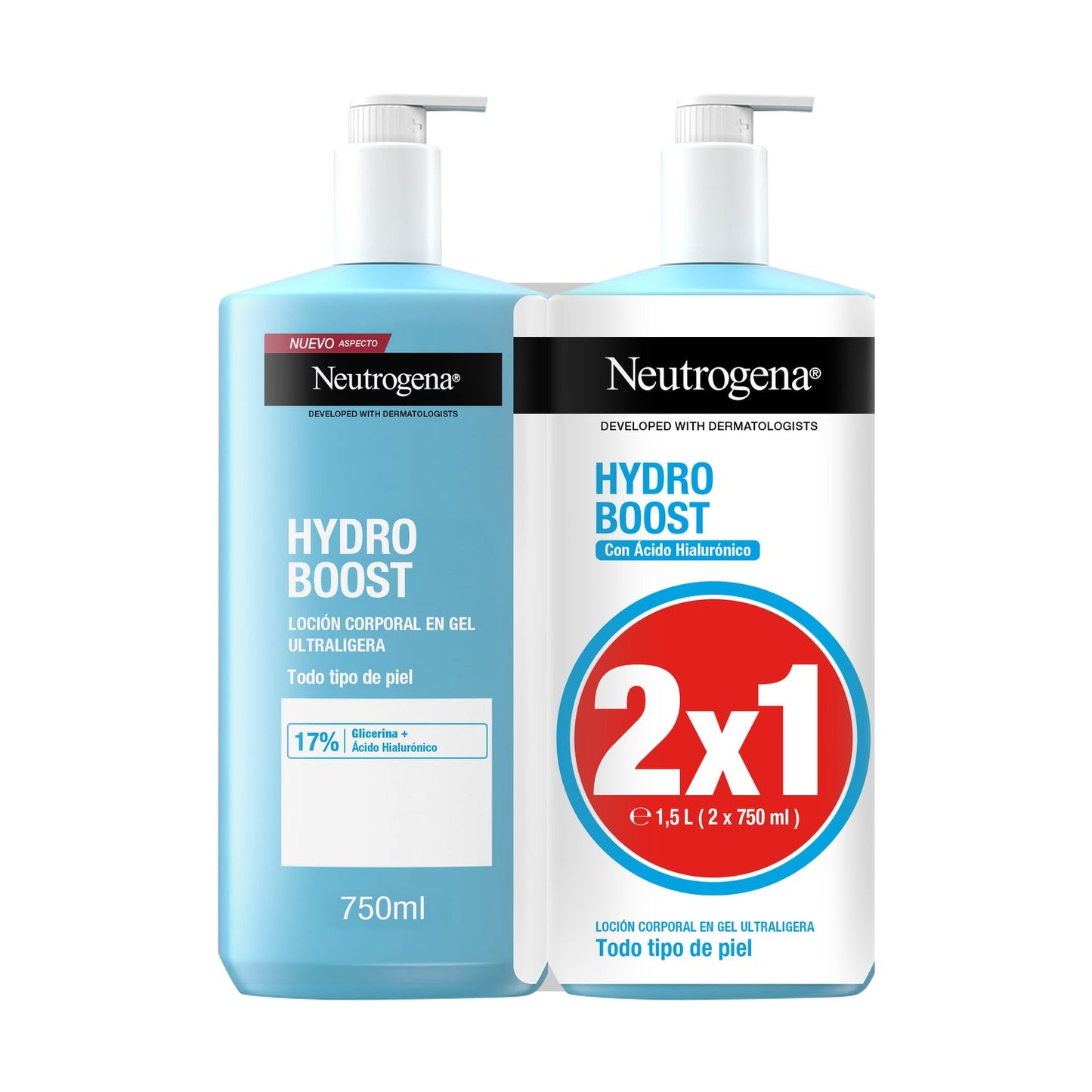 Neutrogena® Hydro Boost Loción Corporal en Gel 2x750ml