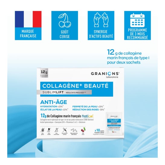 Granions Collagène + Beauté Sublimlift 10 Sachets