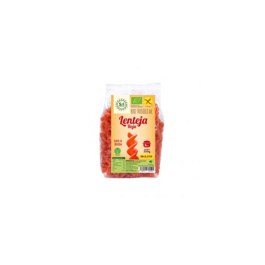 Sol Natural Fusilli de Lenteja Roja Bio Sin Gluten 300g