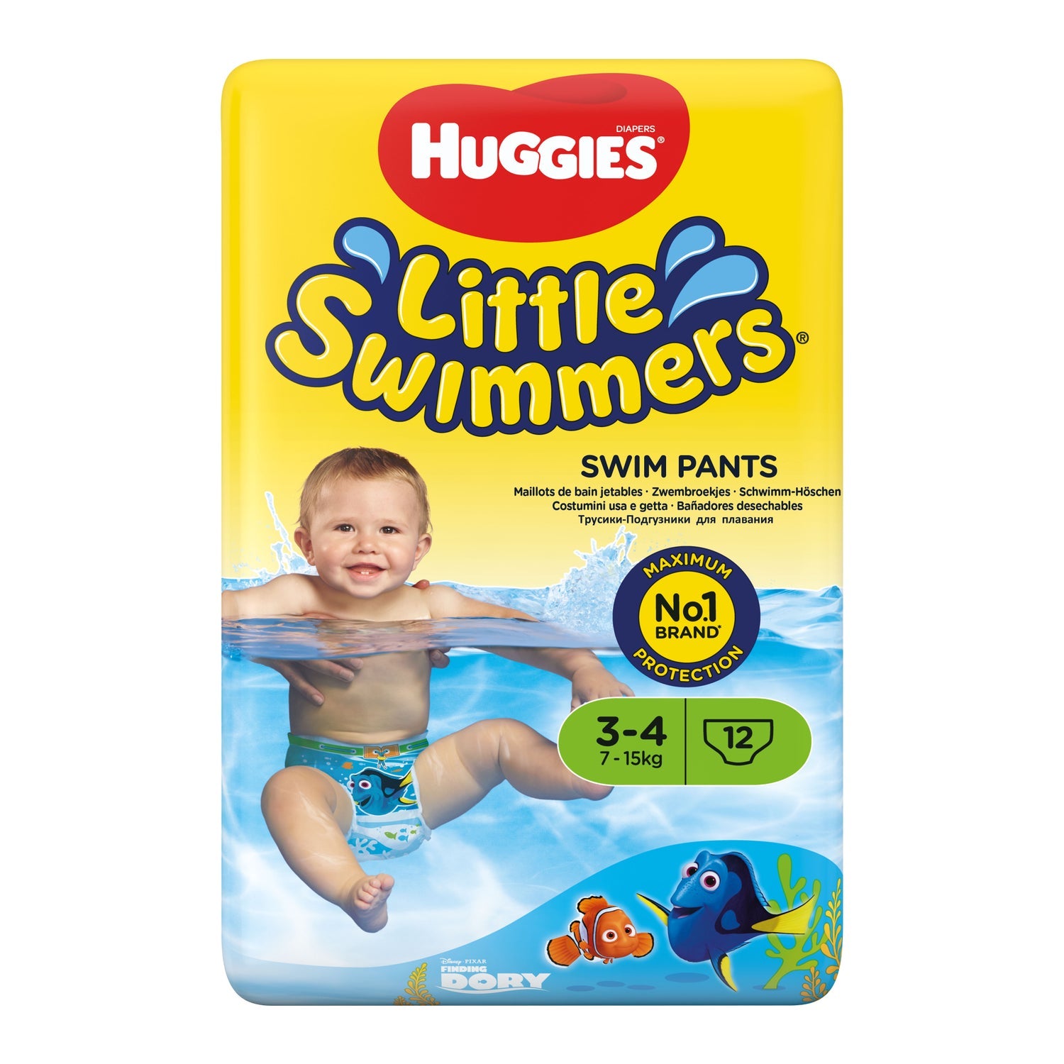 Abrazos Pañal Bañador Talla 3-4 7-15 kg 12 uds