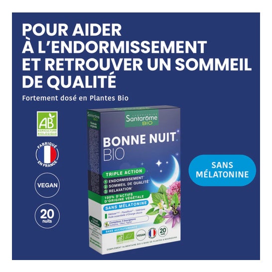Santarome Bonne Nuit Bio Triple Acción 20 comp