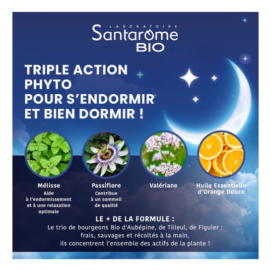 Santarome Bonne Nuit Bio Triple Acción 20 comp