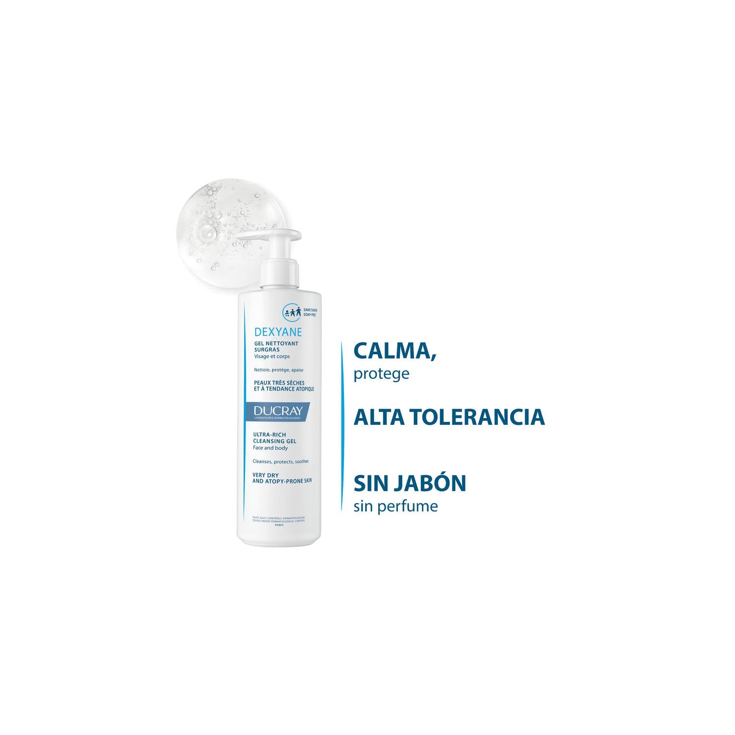 Ducray Dexyane Gel Limpiador Sobregraso 400ml