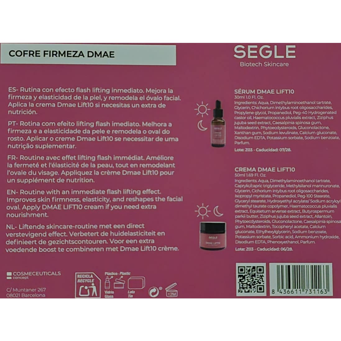 Segle Clinical Dmae Lift 10 Pack