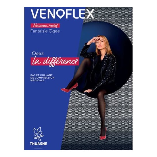 Thuasne Venoflex 2 Ogee Media Negro Talla N2 1 Par