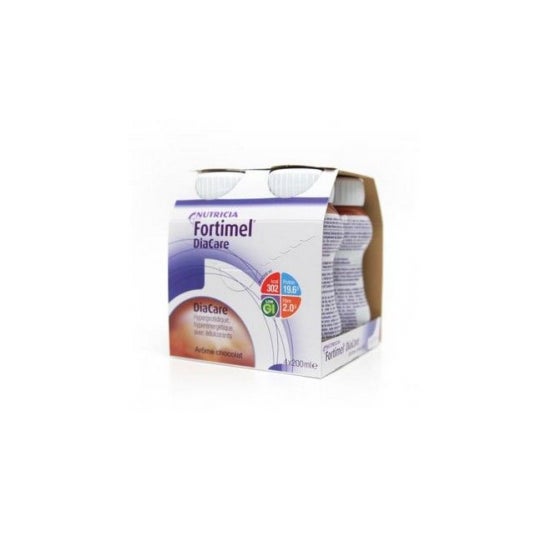 Nutricia Fortimel Diacare Chocolate Botella de 200ml lote de 4