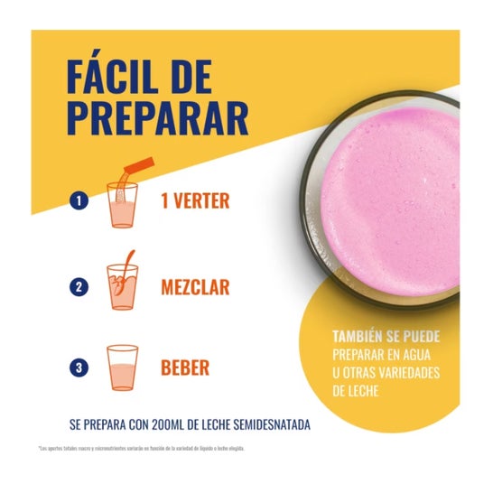 Meritene Fuerza y Vitalidad Fresa 15 Sobres