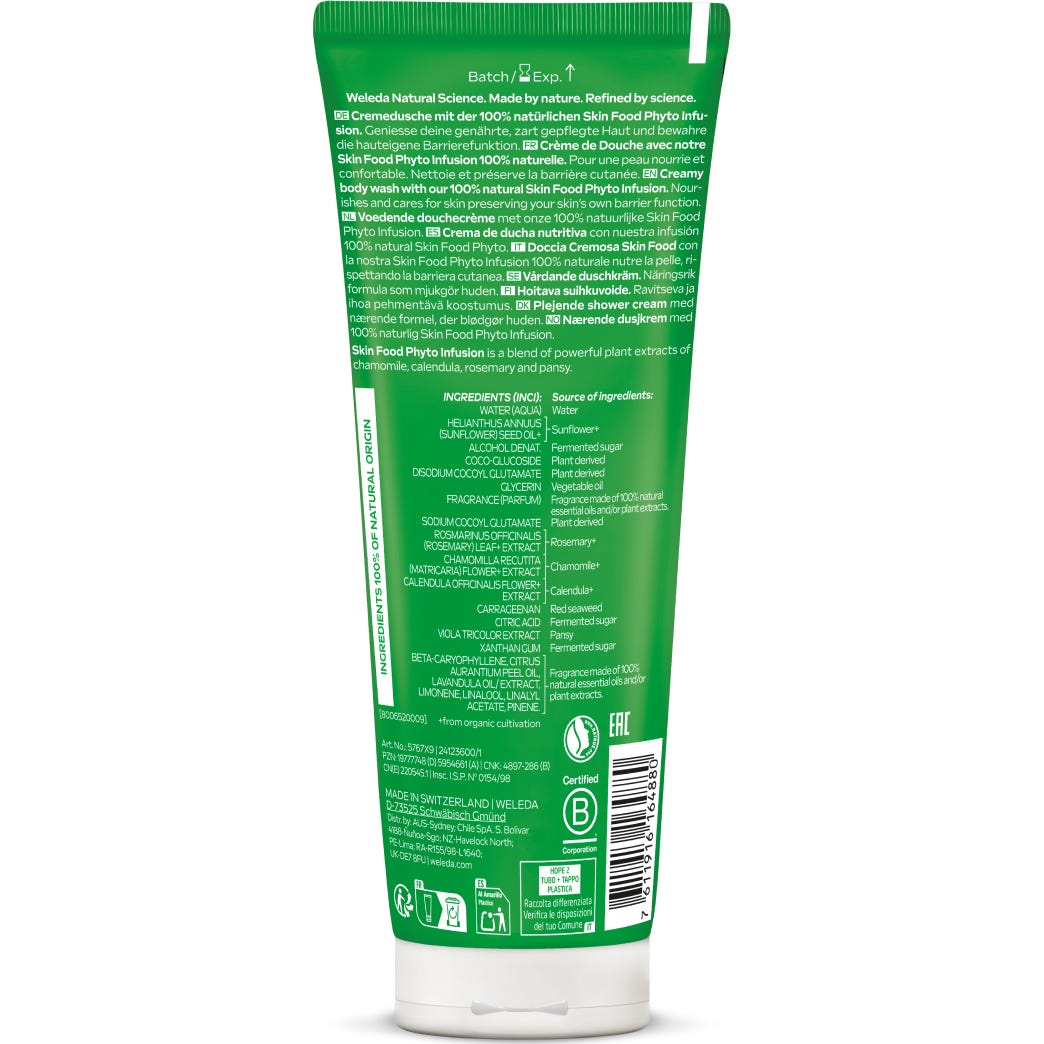 Weleda Skin Food Gel de Ducha Cremoso 200ml