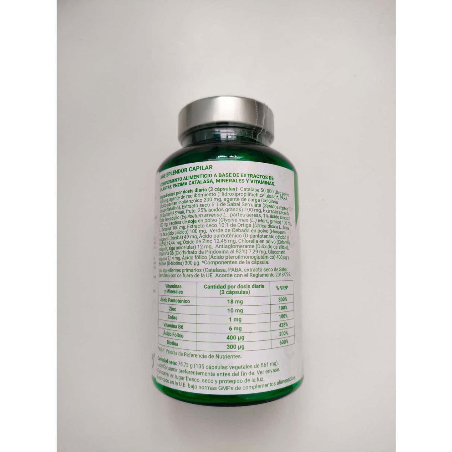 Naturlider Age Splendor Capilar Con Catalasa Canablock