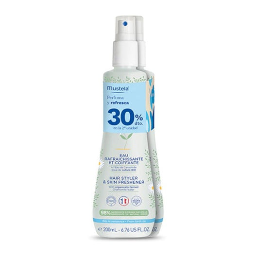 Mustela Agua Refrescante y de Peinar 2x200ml