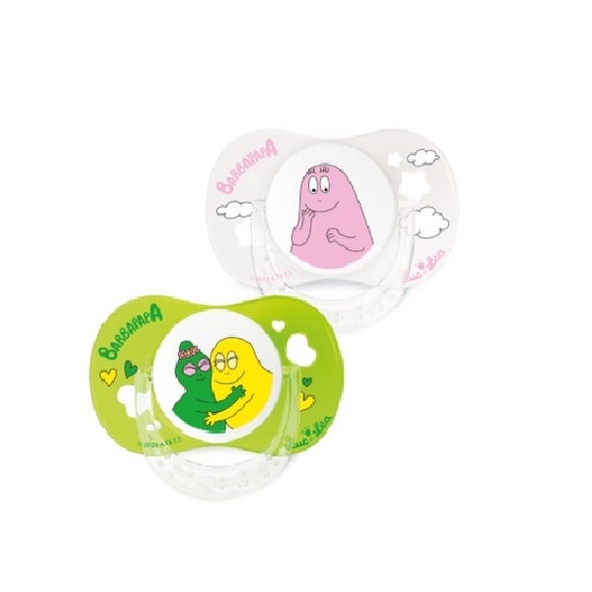 Luc et Léa Chupete Barbapapa 6-18 Meses Verde 2 uds
