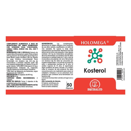 Equisalud Holomega Kosterol 50 cápsulas