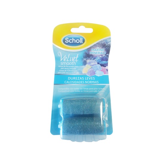 Scholl Velvet Smooth Minerales Marinos cabezales recambio de durezas leves 2 uds