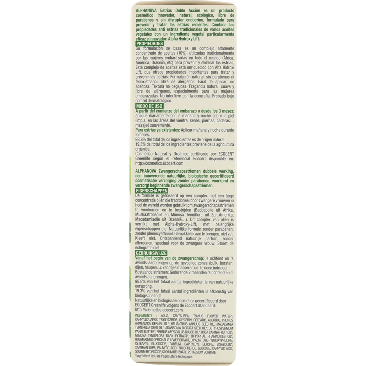 Alphanova Sant Anti Estrías 150ml