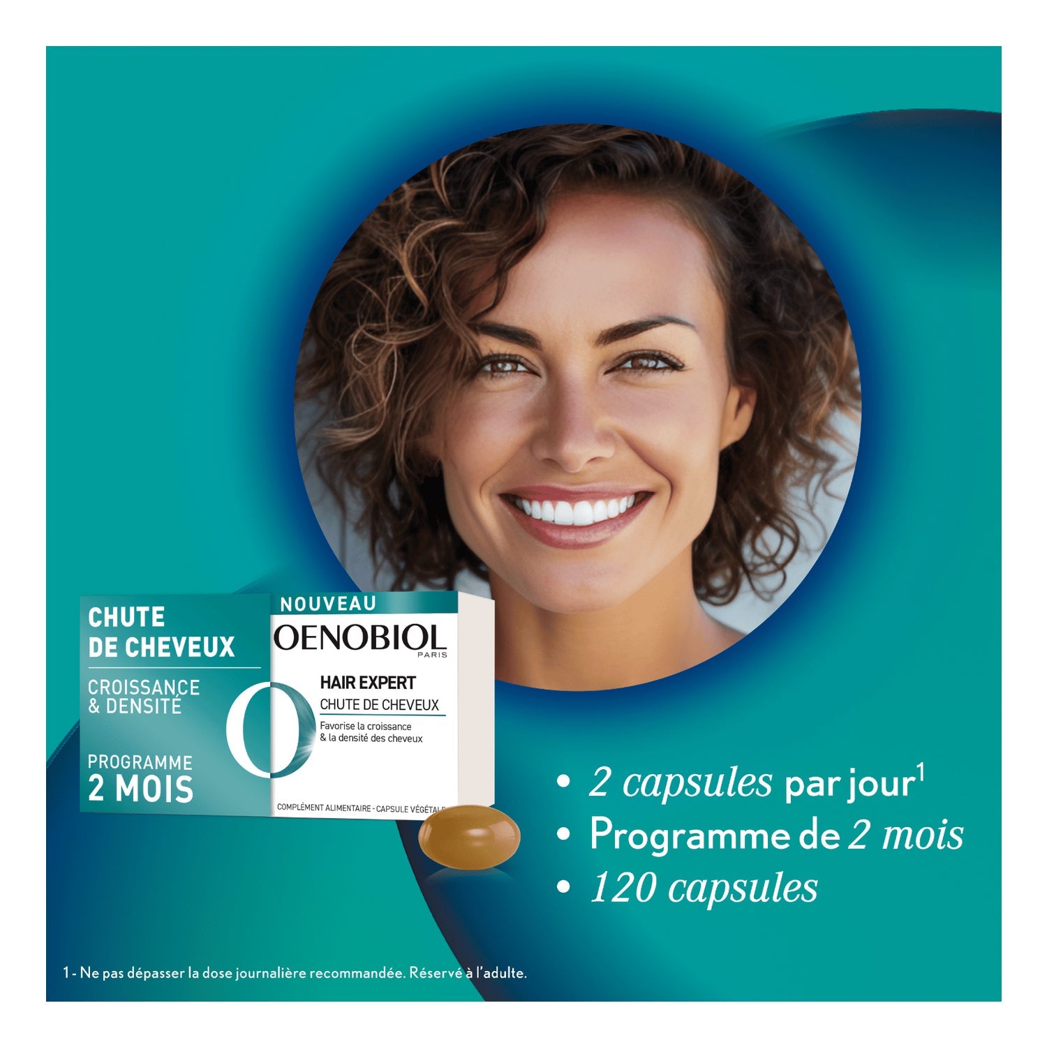 Oenobiol Pack Hair Expert Caída del Cabello 2x30caps