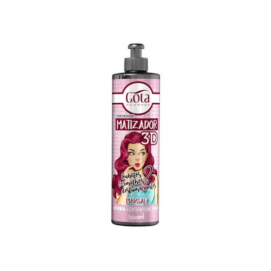 Gota Dourada Acondicionador Matizador 3 D Marsala 300 ml