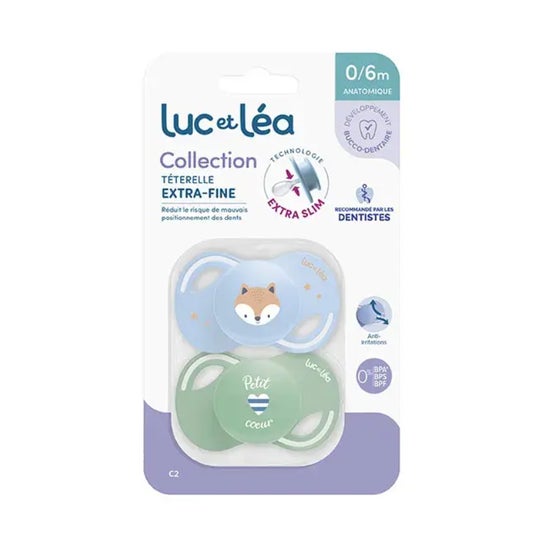 Luc Et Léa Collection Duo Chupete 0-6 Meses C2 2uds