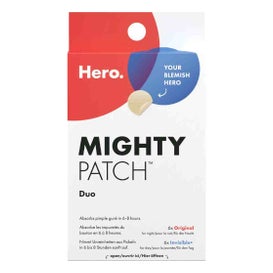 Hero Mighty Patch Duo Anti Acné Original 6uds + Invisible 6uds