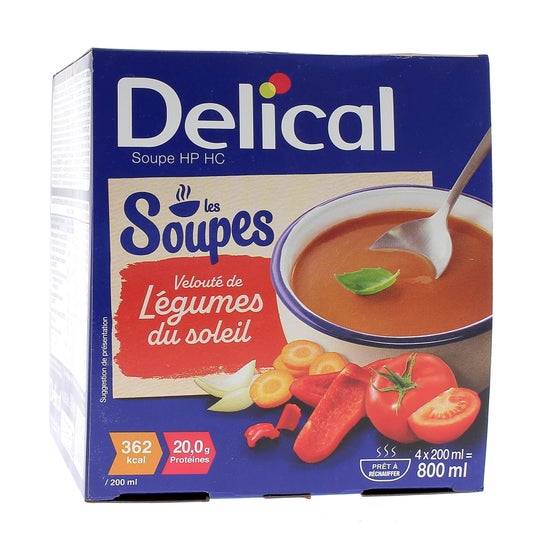 Delical Sopa Verduras Del Sol 4 X200 ml