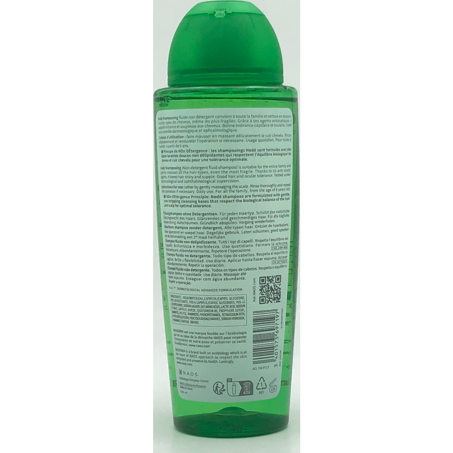 Bioderma Nodé Champú Fluido No Detergente 400ml