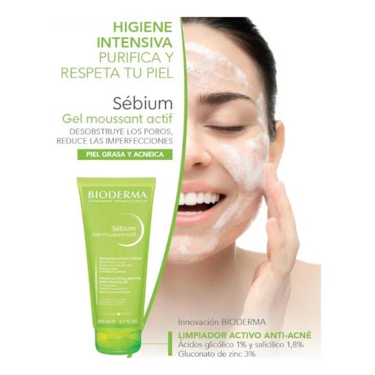 Bioderma Sébium Gel Moussant Actif 200ml