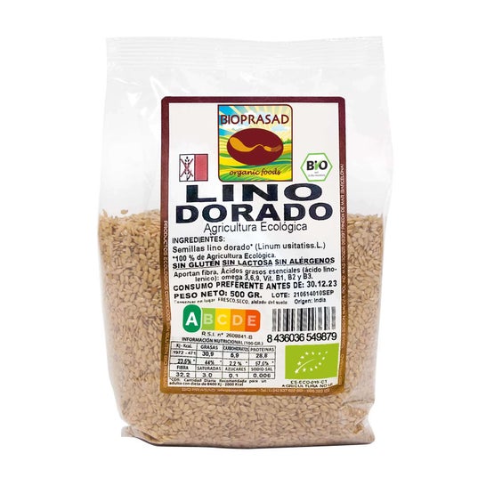 Bioprasad Semillas Lino Dorado Bio 500 g