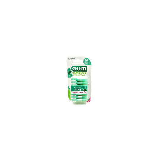 Gum Soft-Picks Comfort Flex Spazzolino Interdentale Medium Cool Mint 80uds