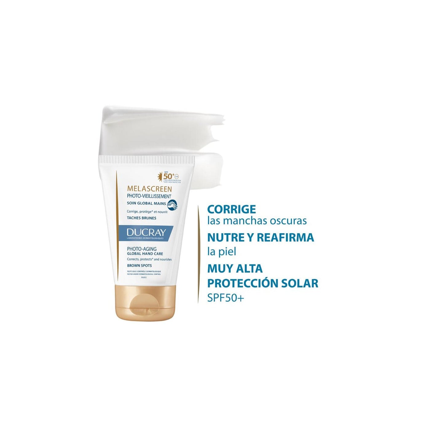 Ducray Melascreen Fotoenvejecimiento Cuidado Global Manos SPF50+ 50ml