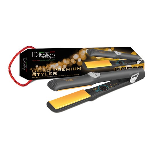Italian Design Gold Premiun Styler Plancha Cabello 1 ud