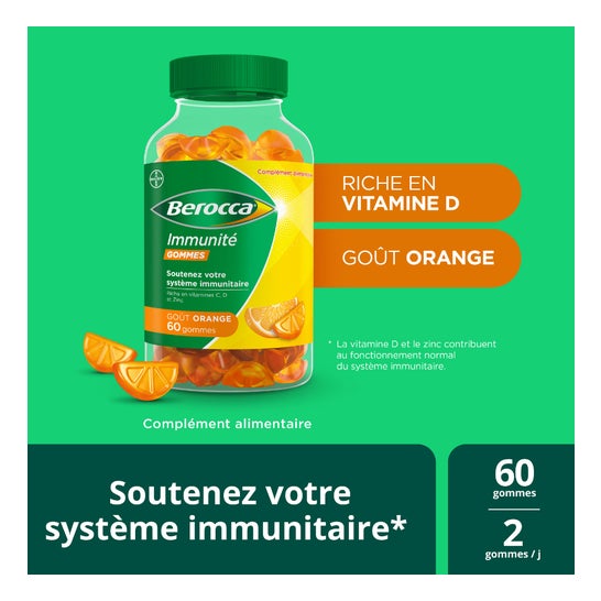 Berocca Immunité gummies Naranja 60 uds