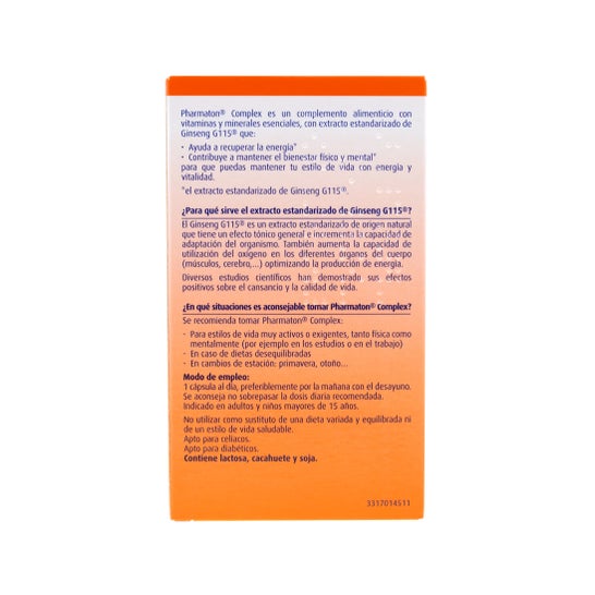 Pharmaton Complex Multivitaminas y Minerales 60comp