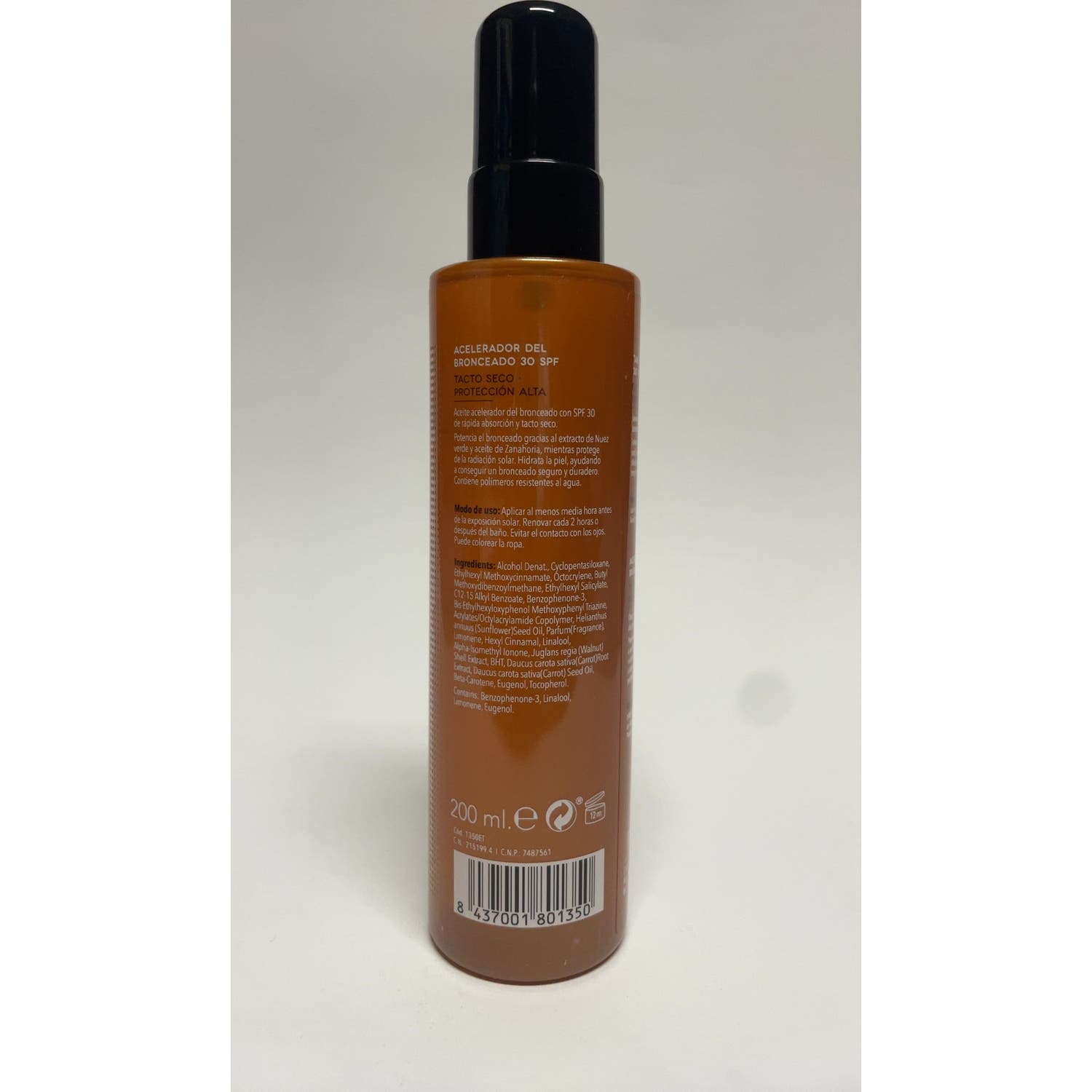 Uresim Acelerador Del Bronceado 30 Spf Spray 200ml
