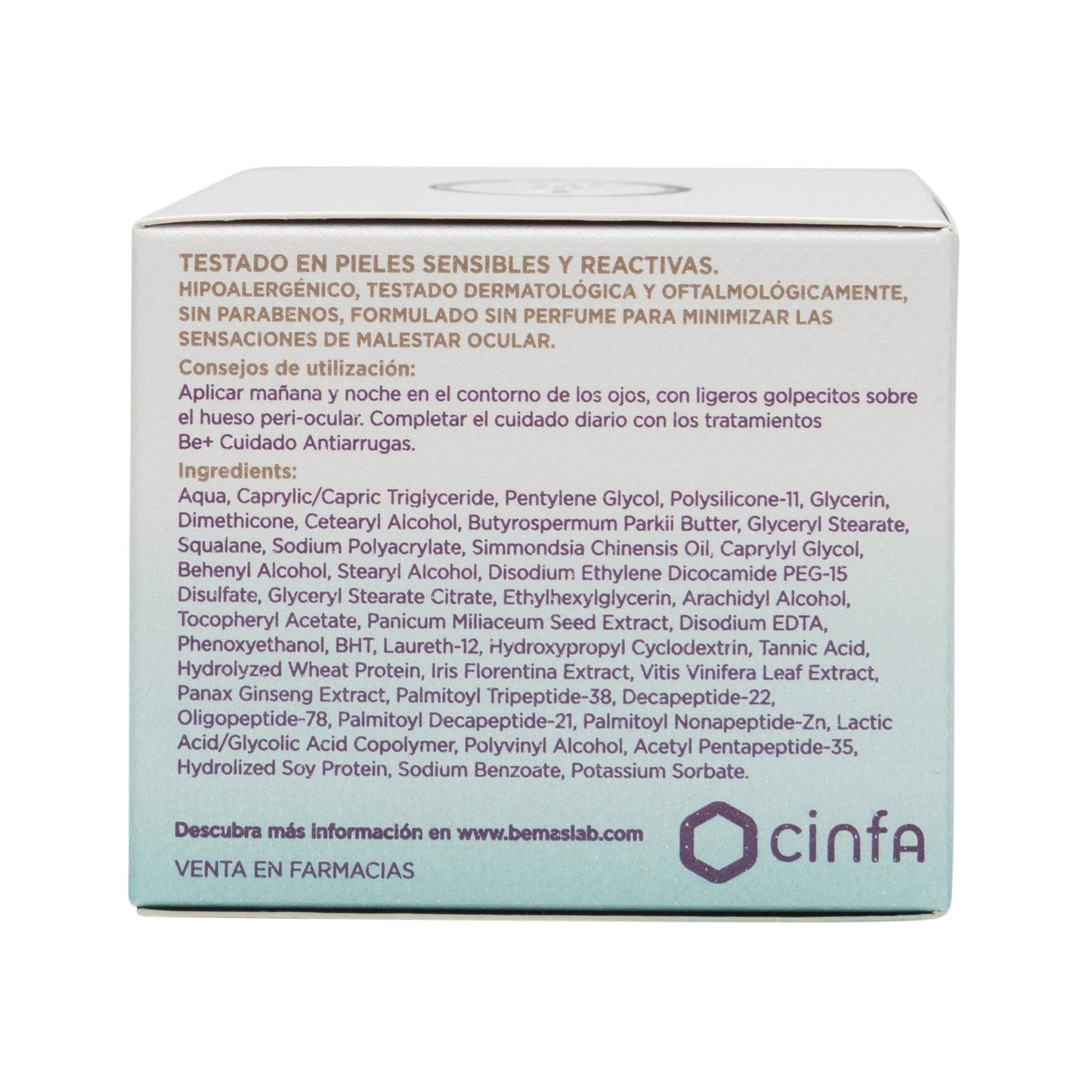 Be+ cuidado antiarrugas contorno de ojos reparador intensivo 15ml