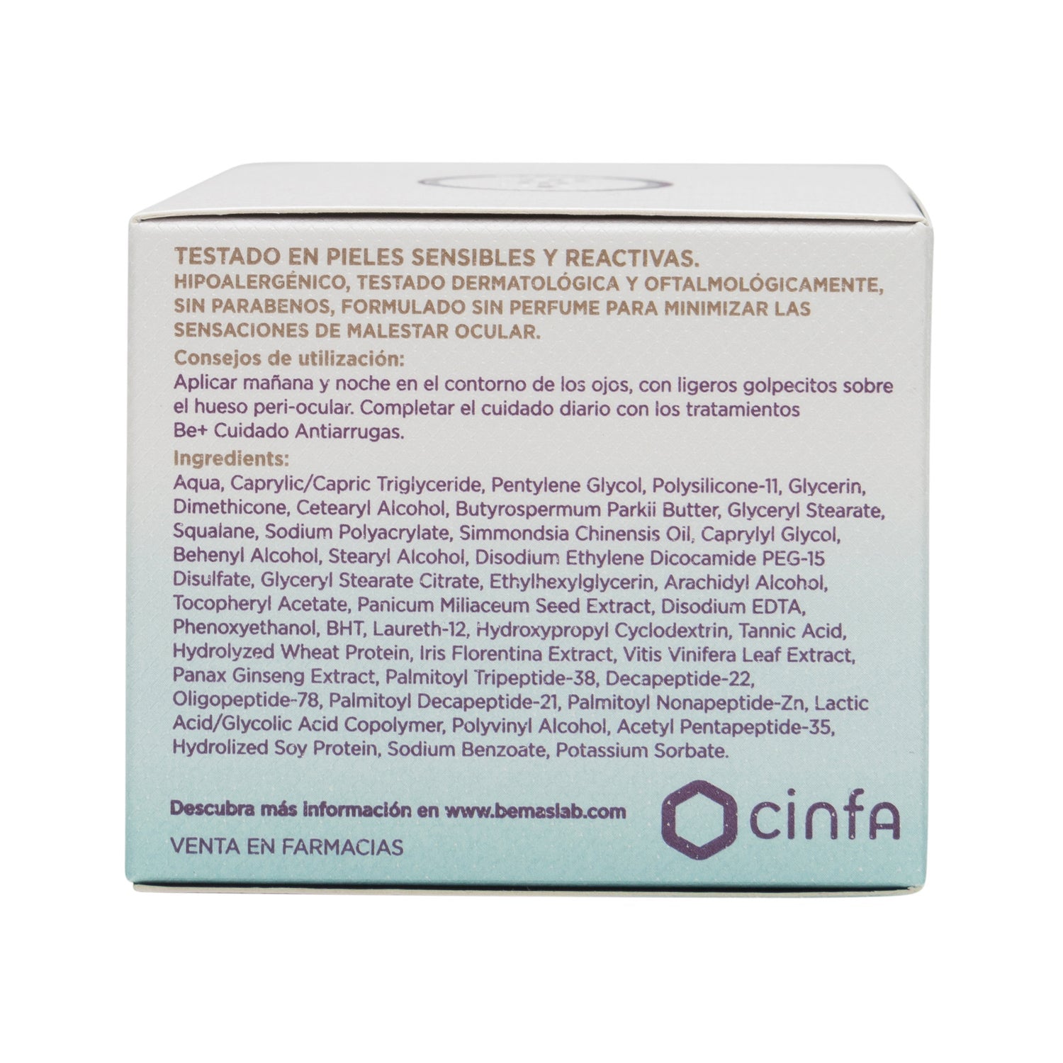 Be+ cuidado antiarrugas contorno de ojos reparador intensivo 15ml