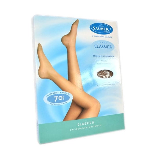 Sauber Pharma Classic Line Tights 70Den Smooth Mesh Beige T2 1 Par