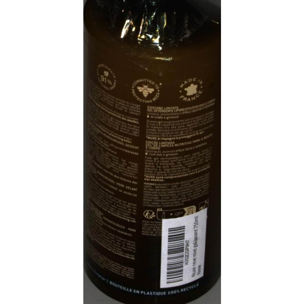 Nuxe Rêve de Miel Gel Limpiador Dermatológico Rostro y Cuerpo 750ml