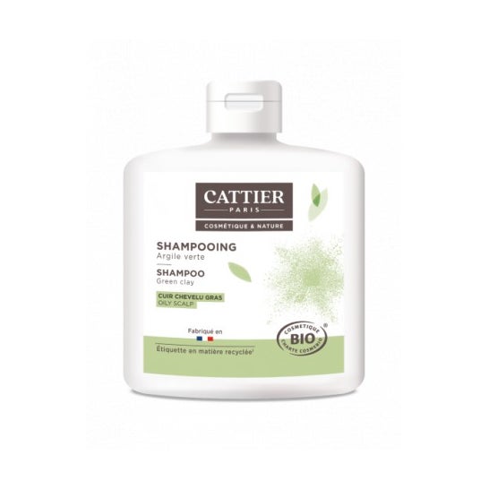 Cattier Champú Cuero Cabelludo graso Arcilla Verde 250 ml