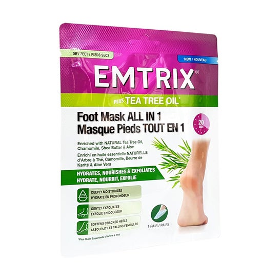 Emtrix Mascarilla para Pies Todo en Uno 1 par