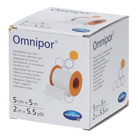 Omnipor Esparadrapo Papel Blanco 5x5cm 1ud