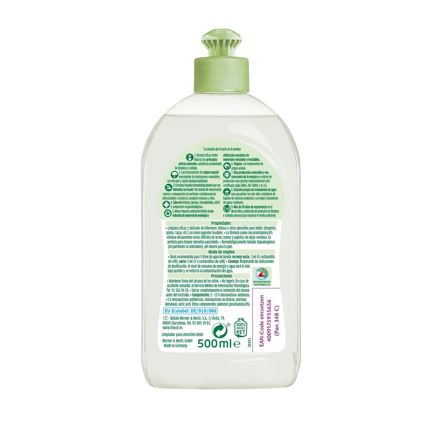 Frosch Baby Limpiador Biberones y Tetinas Eco 500ml