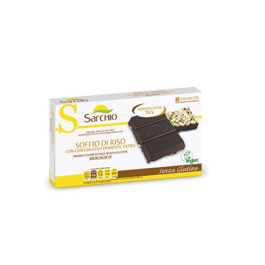 Sarchio Soffio de Arroz Chocolate Negro Extra 75g
