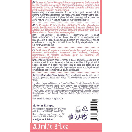 Dr Konopka'S Tónico Facial Hidratante 200ml