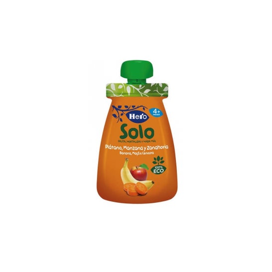 Hero Baby Solo Manzana Platano Y Zanahoria 100g