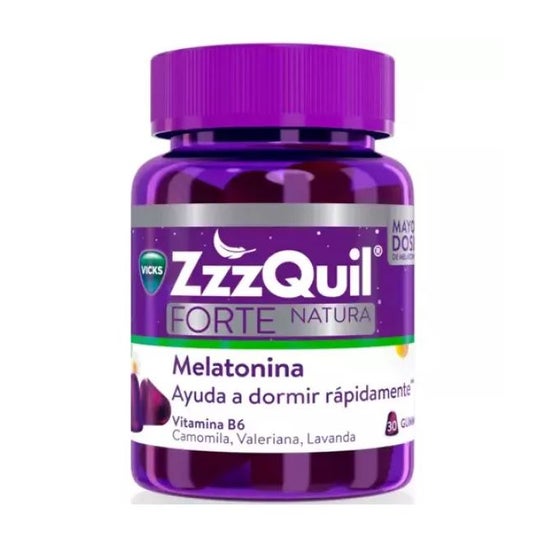 ZzzQuil Natura Forte Sabor Frutos del Bosque Gummies 30uds