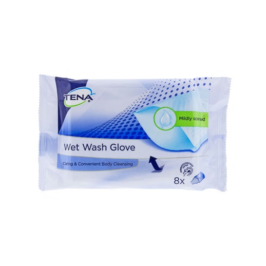 Tena Wet Wash Gloves 8 uds