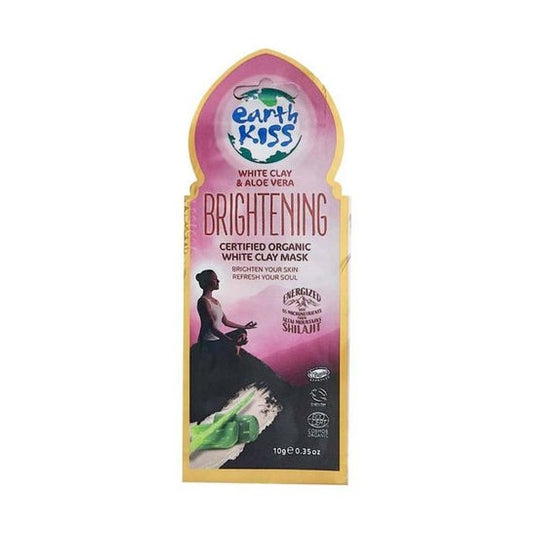 Earth Kiss Brightening Mascarilla Arcilla Blanca Orgánica 10g