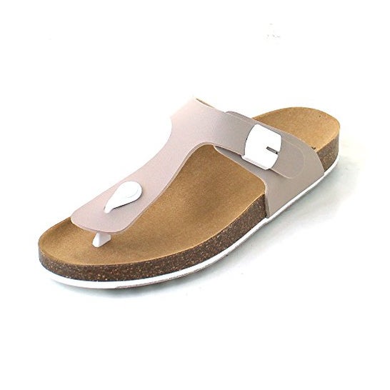 Scholl Spikey Ss 5 Mule Bioprint Beige Blanco Talla 36 1 Par