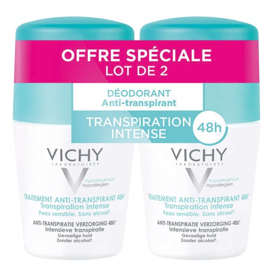 Vichy Tratamiento Antitranspirante 48h Roll-on 2x50ml