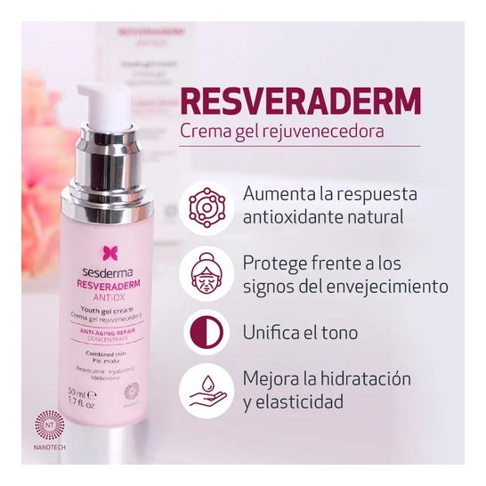 Sesderma Resveraderm Antiox Crema Gel Rejuvenecedor 50ml