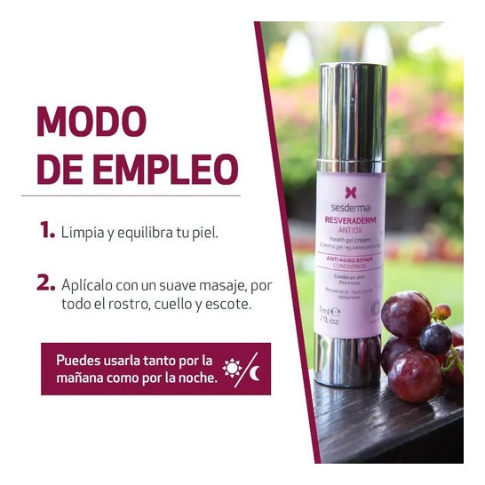 Sesderma Resveraderm Antiox Crema Gel Rejuvenecedor 50ml